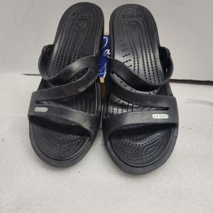 Crocs Strappy Wedge Sandals